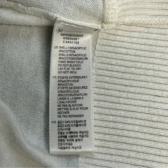 Forever 21 Women's Medium Ivory Waterfall Open Front Cardigan Lightweight - Picture 8 of 9